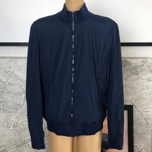 ORLEBAR BROWN Navy Blue Zip-Up Jacket Size XL